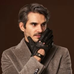 Marcello (black) – Luxurious Italian Peccary Driving Gloves -Fratelli Orsini Shop Marcello 3 50710ab7 b094 47de a8ca d79ce7fdfee3