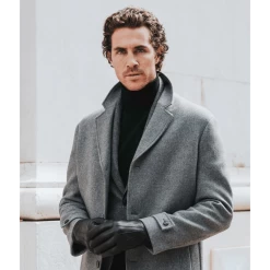 Marco (black) - Italian Lambskin Leather Gloves With White Rabbit Fur Lining -Fratelli Orsini Shop Marco 1 379eff32 f3d7 47ee a137 09325c640e57