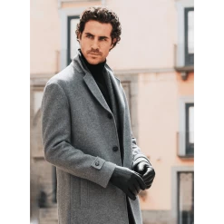 Marco (black) - Italian Lambskin Leather Gloves With Brown Rabbit Fur Lining 22 Marco (black) - Italian Lambskin Leather Gloves With Brown Rabbit Fur Lining -Fratelli Orsini Shop Marco 4