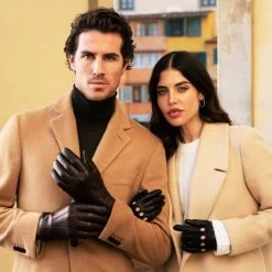 Marco (brown) - Italian Lambskin Leather Gloves With White Rabbit Fur Lining -Fratelli Orsini Shop Marco 6 3dcd77a9 2e2d 4fc6 82ee 02646a003ee2