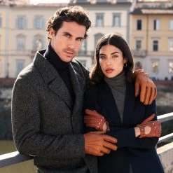 Antonio (brown) - Italian Peccary Leather Gloves With Cashmere Lining 23 Antonio (brown) - Italian Peccary Leather Gloves With Cashmere Lining -Fratelli Orsini Shop Peccary Brown 10