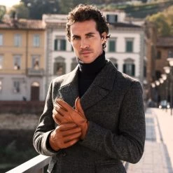 Antonio (brown) - Italian Peccary Leather Gloves With Cashmere Lining 24 Antonio (brown) - Italian Peccary Leather Gloves With Cashmere Lining -Fratelli Orsini Shop Peccary Brown 8