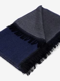 Romeo (blue/grey) - Warm And Soft Scarf From 100% Wool 15 Romeo (blue/grey) - Warm And Soft Scarf From 100% Wool -Fratelli Orsini Shop RS254 blue 3