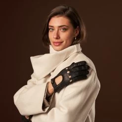 Raffaella (black) – Luxurious Italian Peccary Driving Gloves -Fratelli Orsini Shop Rafaella 4 bbe053ca 8c40 466b 9aaf aaedc506f833