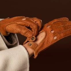 Raffaella (brown) – Luxurious Italian Peccary Driving Gloves -Fratelli Orsini Shop Rafaella 4 fbb73989 586f 4383 953e 063d485be171