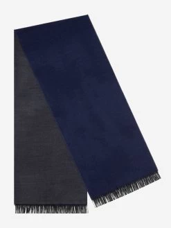 Romeo (blue/grey) - Warm And Soft Scarf From 100% Wool
