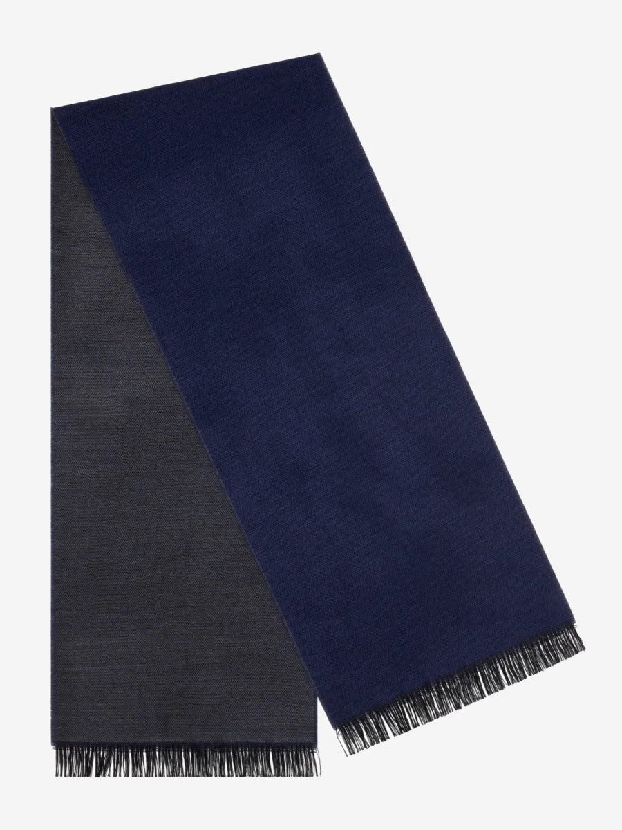 Romeo (blue/grey) - Warm And Soft Scarf From 100% Wool 1 Romeo (blue/grey) - Warm And Soft Scarf From 100% Wool