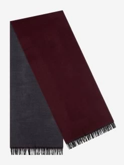 Romeo (red/grey) - Warm And Soft Scarf From 100% Wool