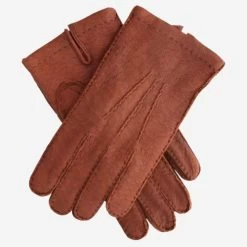 CA0393 (cork) - Men's Italian Cashmere Lined Peccary Gloves