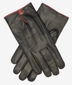 CA3152 (black) - Men's Italian Cashmere Lined Handsewn Dress Gloves