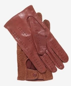 CA3198 (cork) - Handsewn Italian Carpincho Men's Driving Gloves -Fratelli Orsini Shop ca3198 1 l