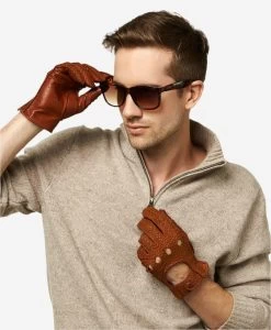 CA3198 (cork) - Handsewn Italian Carpincho Men's Driving Gloves -Fratelli Orsini Shop ca3198 v2 l
