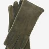 CA3466 (pine) - Men's Italian Handsewn Sueded Lamb Shearling Gloves
