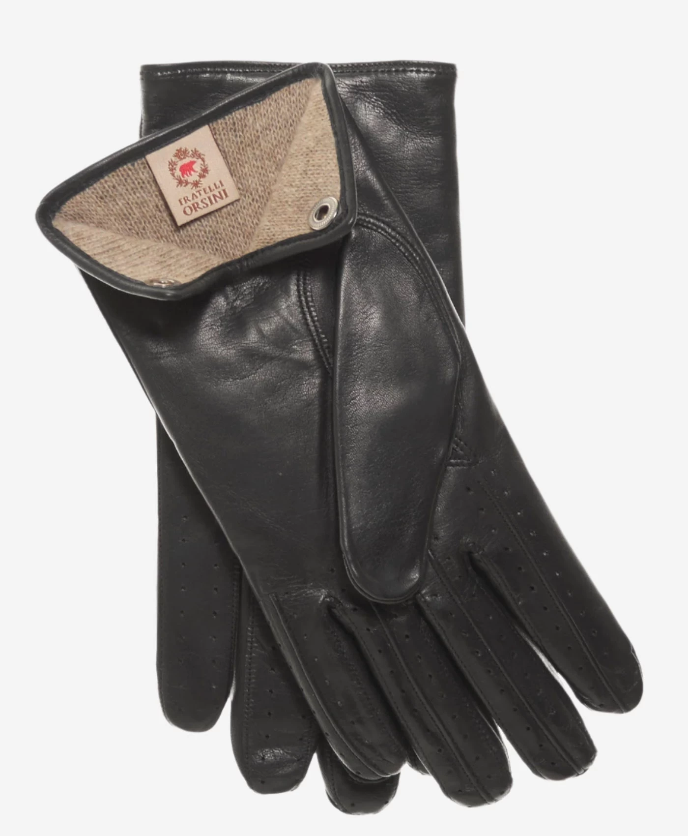 CA3630 (black) - Men's Italian Winter Lambskin Driving Gloves Lined In Cashmere 2 CA3630 (black) - Men's Italian Winter Lambskin Driving Gloves Lined In Cashmere - Image 2