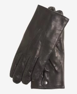 CA3630 (black) - Men's Italian Winter Lambskin Driving Gloves Lined In Cashmere