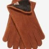 CA3633 (cork) - Handsewn Italian Carpincho Men's Rabbit Fur Lined Dress Gloves