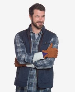 CA3646 (cork) - Men's Italian Carpincho Men's Cashmere Lined Dress Gloves -Fratelli Orsini Shop ca3646 2 l