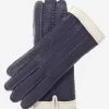 CA4384 (navy) - Women's Italian Cashmere Lined Peccary Gloves