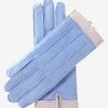 CA4384 (sky) - Women's Italian Cashmere Lined Peccary Gloves
