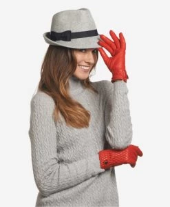 CA4439 (red) - Women's Quilted Leather Gloves With Cashmere Lining -Fratelli Orsini Shop ca4439 a l 118b213d 0abc 4306 91ac 97927a29e7d0