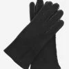 CA4465 (black) - Women's Italian Handsewn Sueded Lamb Shearling Gloves