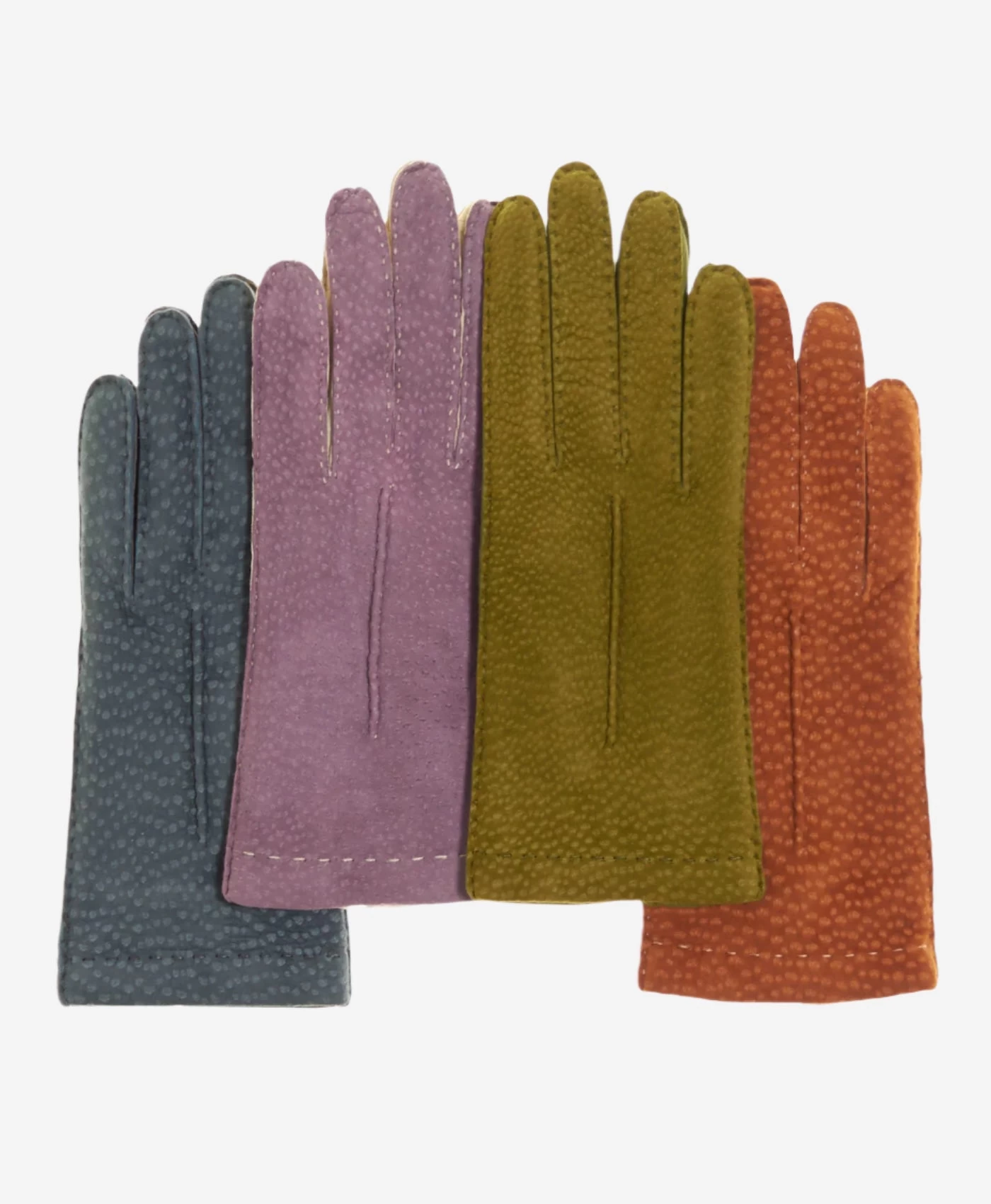 CA4538 (coffee) - Handsewn Italian Cashmere Lined Women's Carpincho Dress Gloves 2 CA4538 (coffee) - Handsewn Italian Cashmere Lined Women's Carpincho Dress Gloves - Image 2