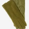 CA4538 (moss) - Handsewn Italian Cashmere Lined Women's Carpincho Dress Gloves