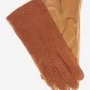 CA4538 (coffee) - Handsewn Italian Cashmere Lined Women's Carpincho Dress Gloves
