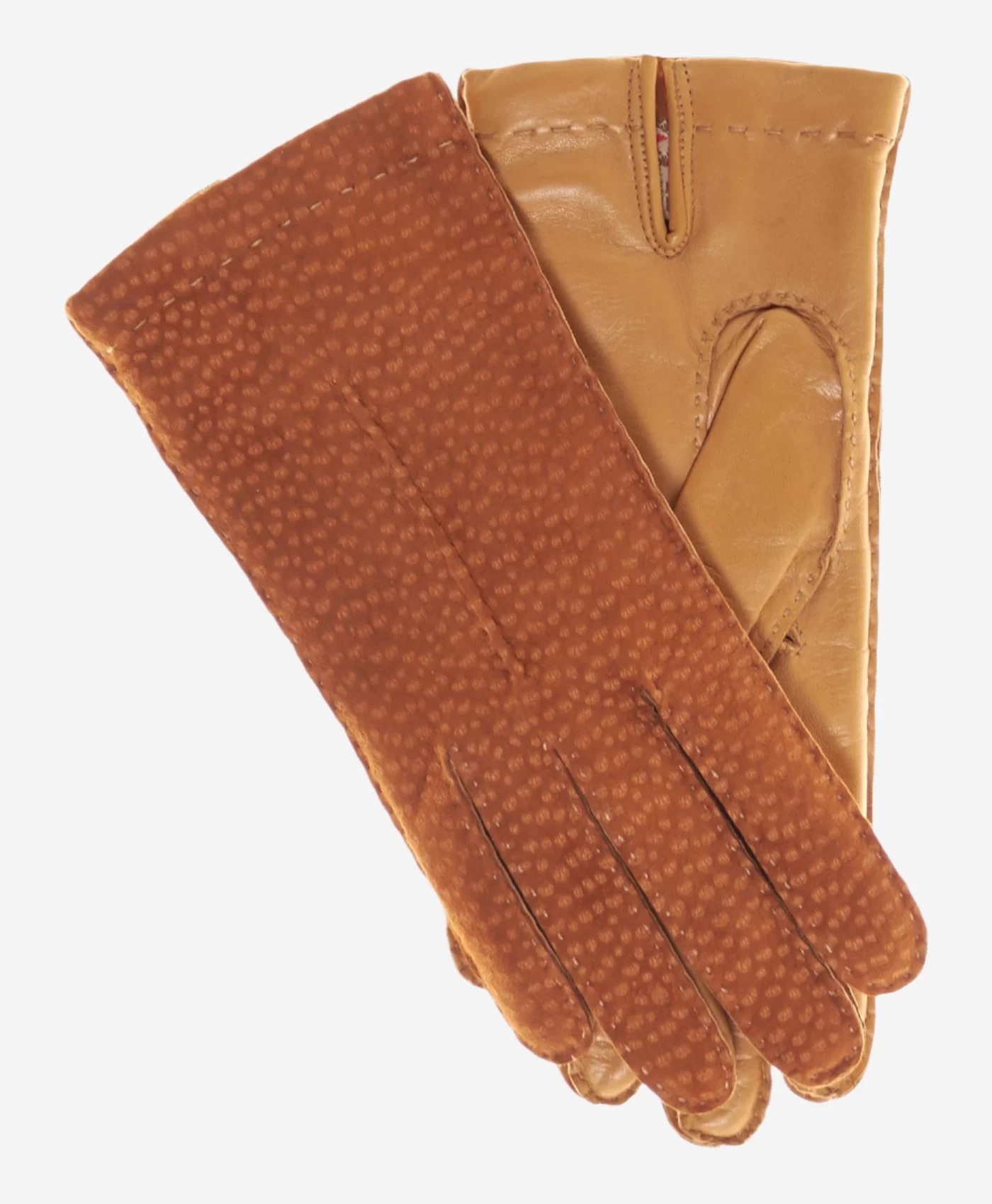 CA4538 (coffee) - Handsewn Italian Cashmere Lined Women's Carpincho Dress Gloves 1 CA4538 (coffee) - Handsewn Italian Cashmere Lined Women's Carpincho Dress Gloves