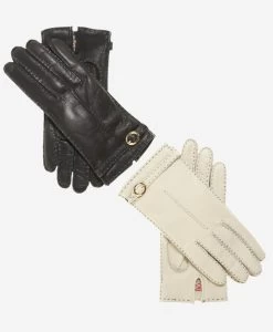 CA4661 (black) - Women's Handsewn Cashmere Lined Deerskin Gloves With Distinctive Strap And Buckle -Fratelli Orsini Shop ca4661 l be487f56 fb36 4074 93ec 53f4447bda1b