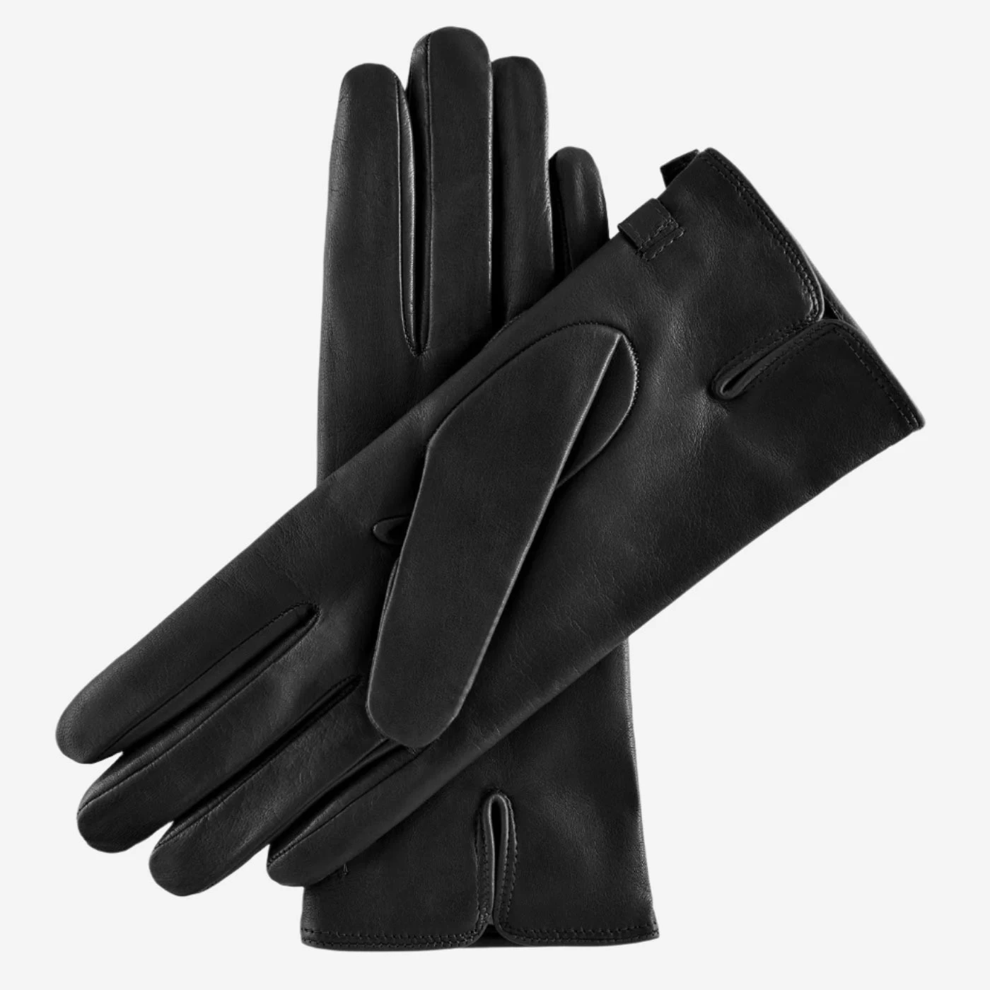 CA4987 (black) - Women's Italian Leather Lambskin Gloves With Strap 2 CA4987 (black) - Women's Italian Leather Lambskin Gloves With Strap - Image 2