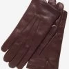CC3001 (brown) - Men's Italian Cashmere Lined Leather Gloves