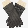 CC3115 (black) - Men's Italian Deerskin Leather Gloves With Cashmere Lining