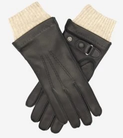 CC3115 (black) - Men's Italian Deerskin Leather Gloves With Cashmere Lining