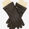 CC3115 (dark Brown) - Men's Italian Deerskin Leather Gloves With Cashmere Lining