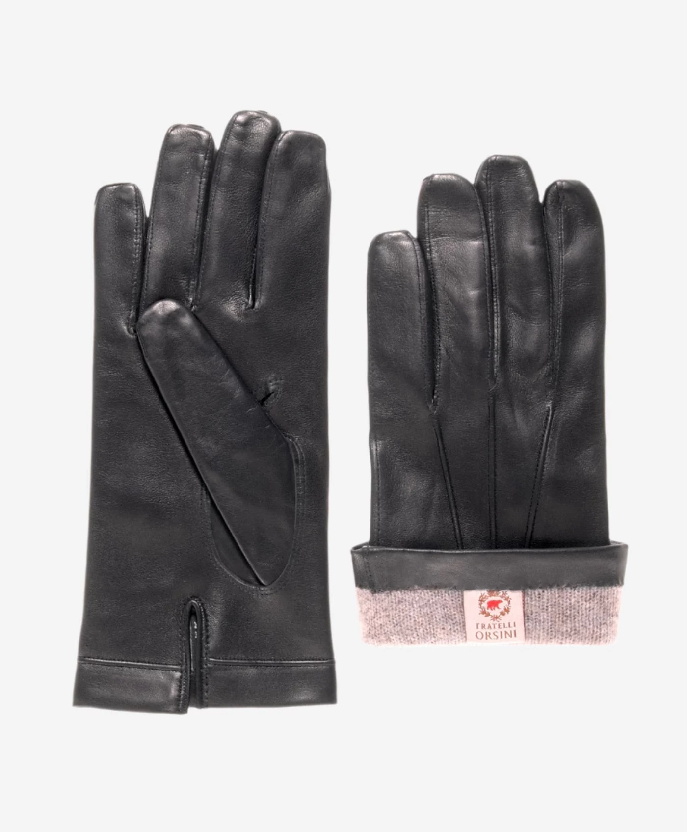 CC3301 (black) - Men's Italian Cashmere Lined Touchscreen Leather Gloves 2 CC3301 (black) - Men's Italian Cashmere Lined Touchscreen Leather Gloves - Image 2