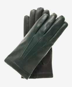 CC3301 (hunter) - Men's Italian Cashmere Lined Touchscreen Leather Gloves