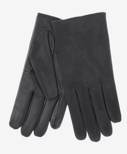 CC3556 (black) - Men's Touchscreen Suede And Lambskin Gloves With Cashmere Lining