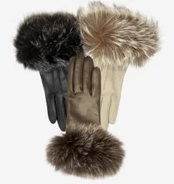 CC4066 (black) - Women's Italian Fox Fur Cuff Cashmere Lined Leather Gloves 13 CC4066 (black) - Women's Italian Fox Fur Cuff Cashmere Lined Leather Gloves -Fratelli Orsini Shop cc4066 eb287fd6 b6cd 4e42 b56e 632f8488e5b4