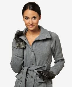 CC4172 (black/silver) - Women's Cashmere Lined Leather Gloves With Persian Lamb Cuffs -Fratelli Orsini Shop cc4172blksilver v2 l