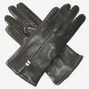 CC4301 (black) - Women's Handsewn Italian Cashmere Lined Leather Gloves