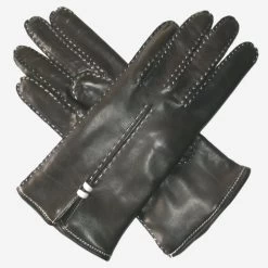 CC4301 (black) - Women's Handsewn Italian Cashmere Lined Leather Gloves