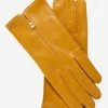 CC4301 (canary) - Women's Handsewn Italian Cashmere Lined Leather Gloves