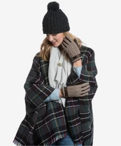 CC4510 (nat) - Women's Cable Knit Cashmere And Leather Winter Gloves -Fratelli Orsini Shop cc4510nat 2 l