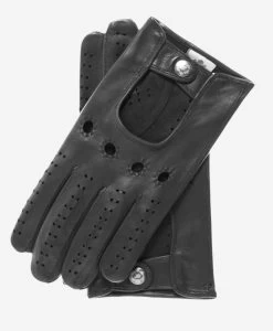 CD3020 (black) - Men's Italian Lambskin Leather Driving Gloves