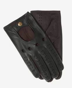 Umberto (hunter Brown) - Italian Lambskin Leather Driving Gloves & Touchscreen Feature