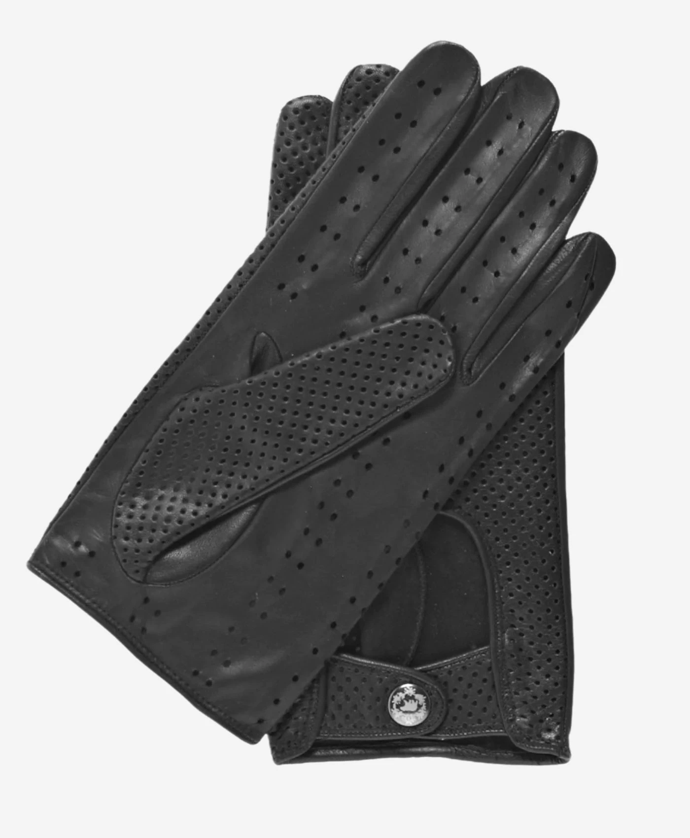 CD3466 (black) - Men's Ventilated Leather Driving Gloves 2 CD3466 (black) - Men's Ventilated Leather Driving Gloves - Image 2