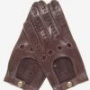CD3501 (brown) - Men's Handsewn Italian Lambskin Leather Driving Gloves