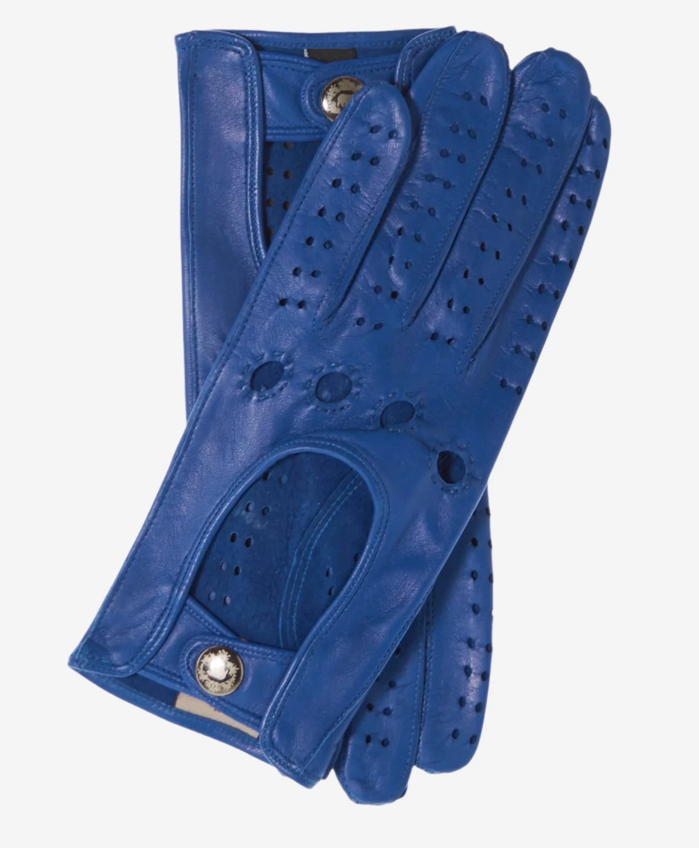 CD4010 (blue) - Women's Italian Leather Driving Gloves 2 CD4010 (blue) - Women's Italian Leather Driving Gloves - Image 2