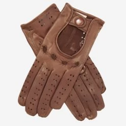 CD4010 (brown) - Women's Italian Leather Driving Gloves